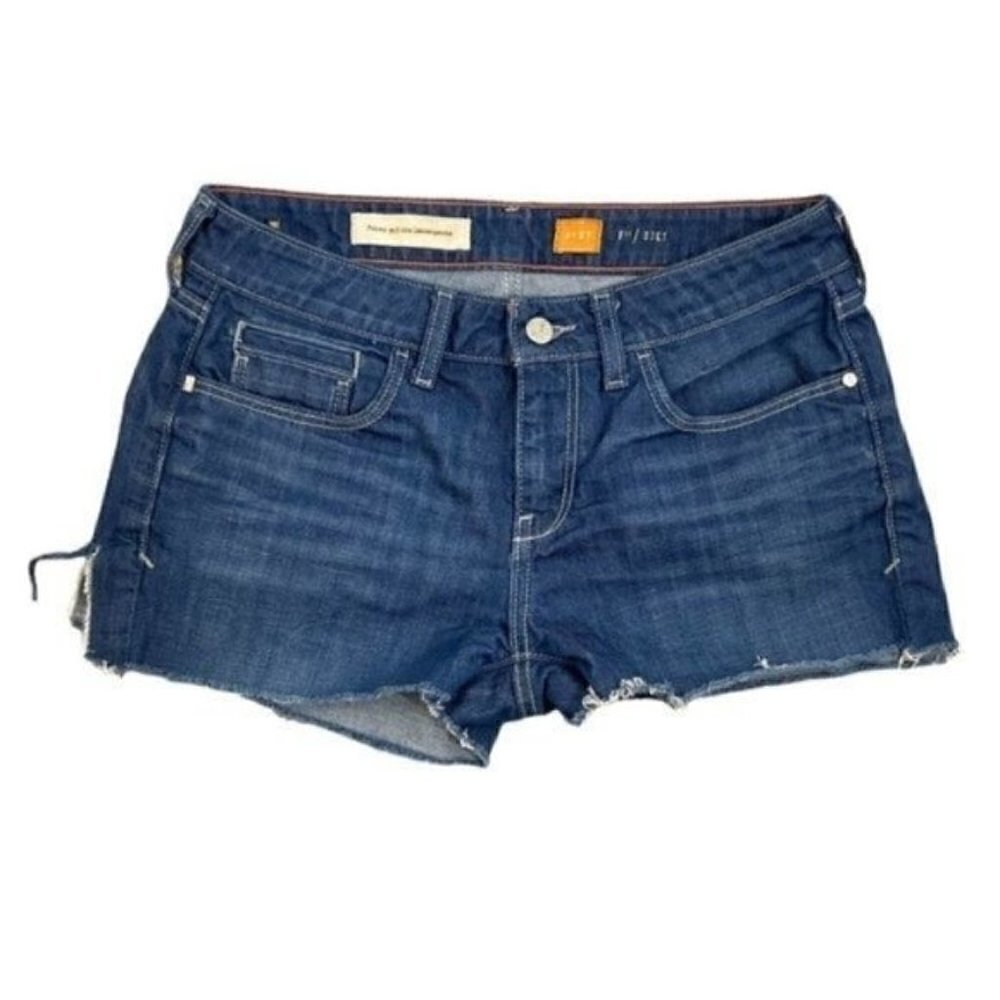 Anthropologie Pilcro & the Letterpress Fit /Stet distressed jagged cut shorts 27